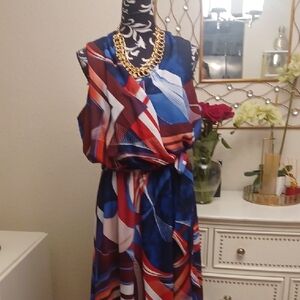 Love By Design Multicolor Geometric Dress